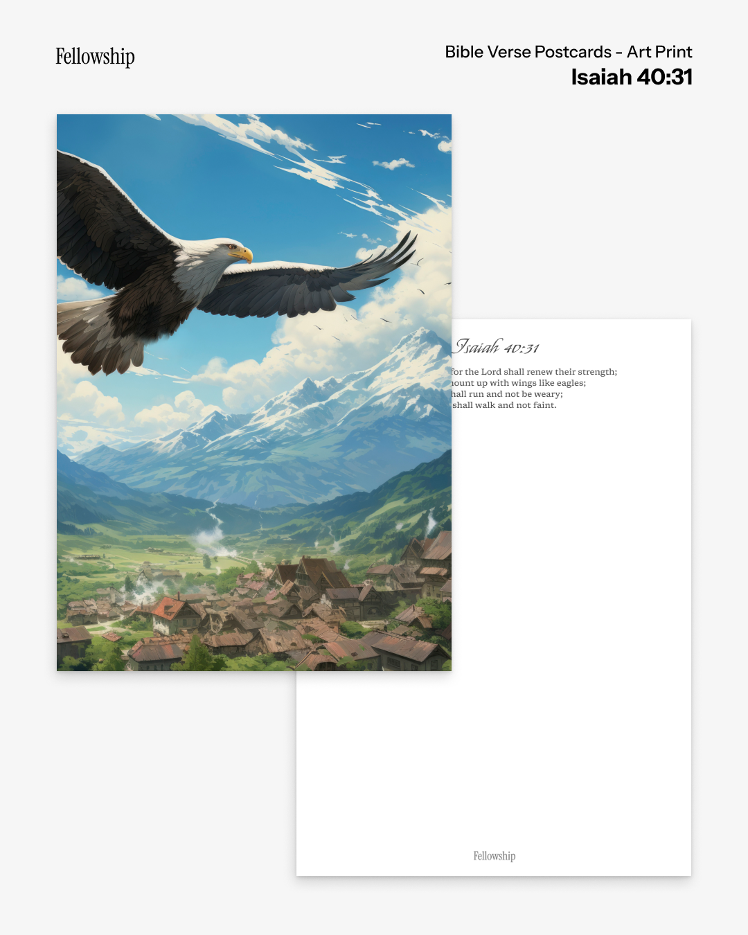 Bible Verse Postcards - Art Print