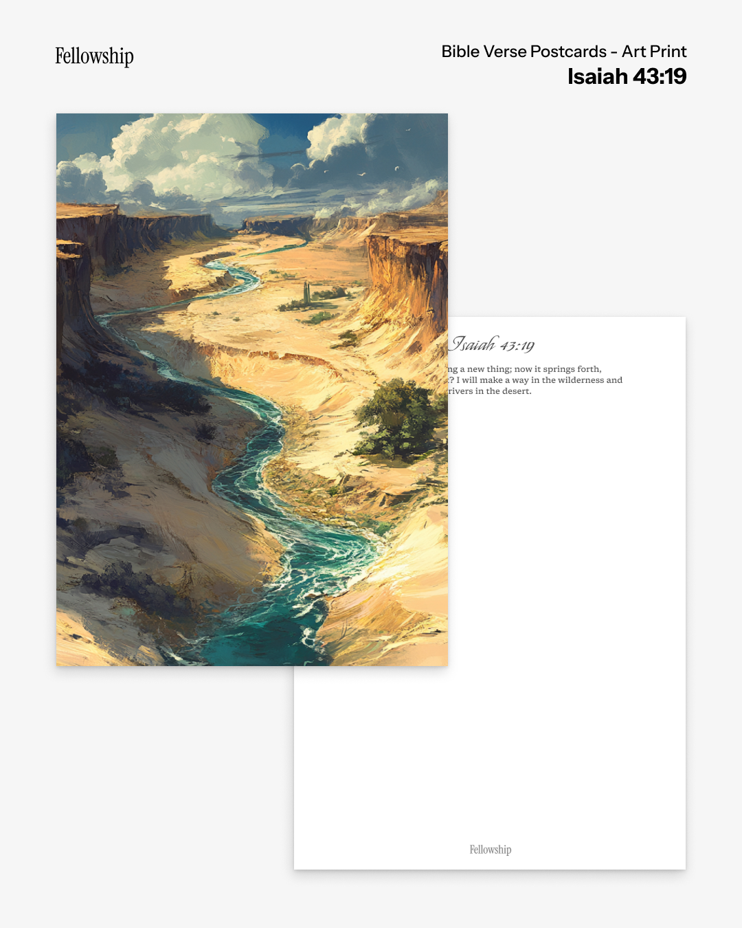 Bible Verse Postcards - Art Print