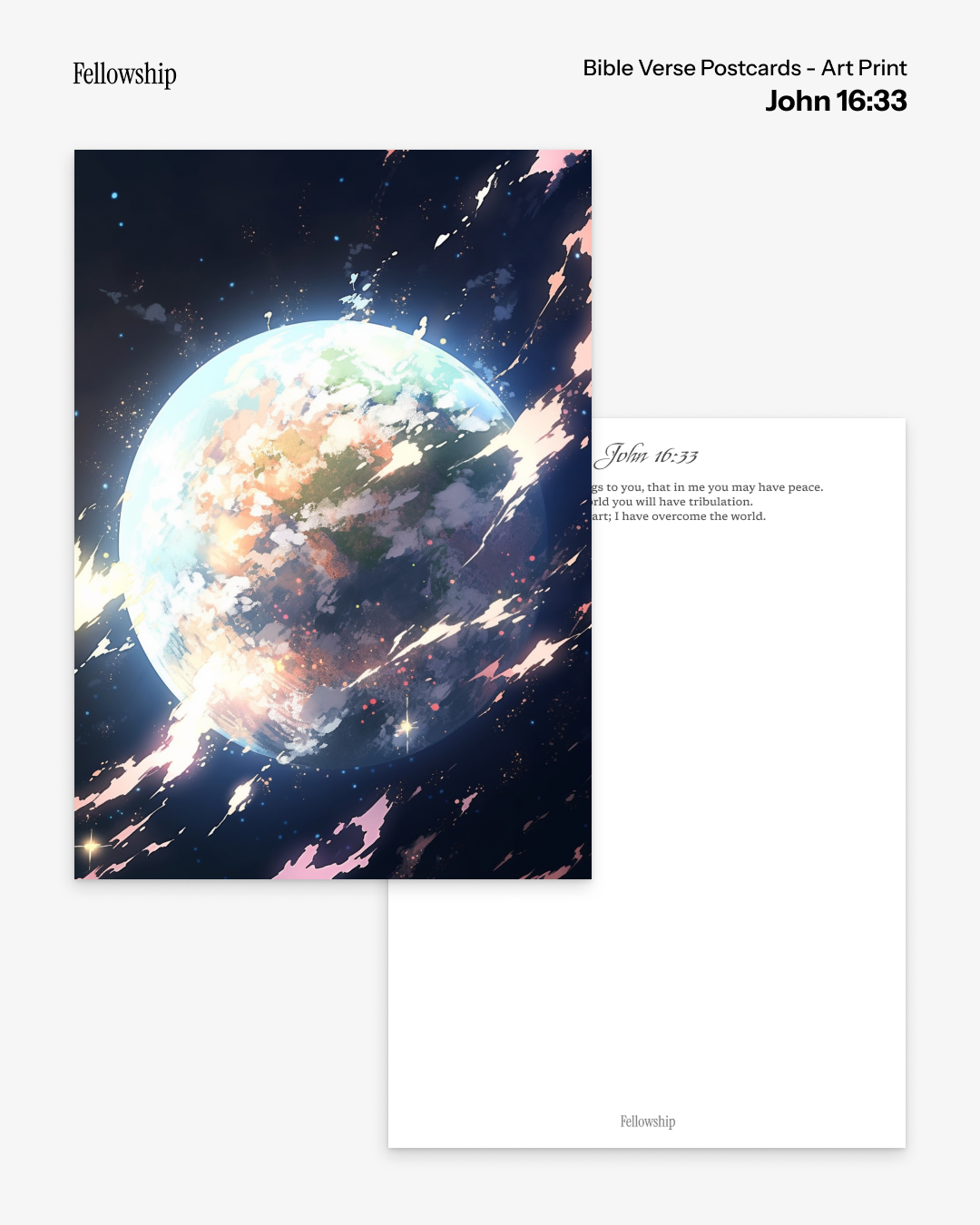 Bible Verse Postcards - Art Print