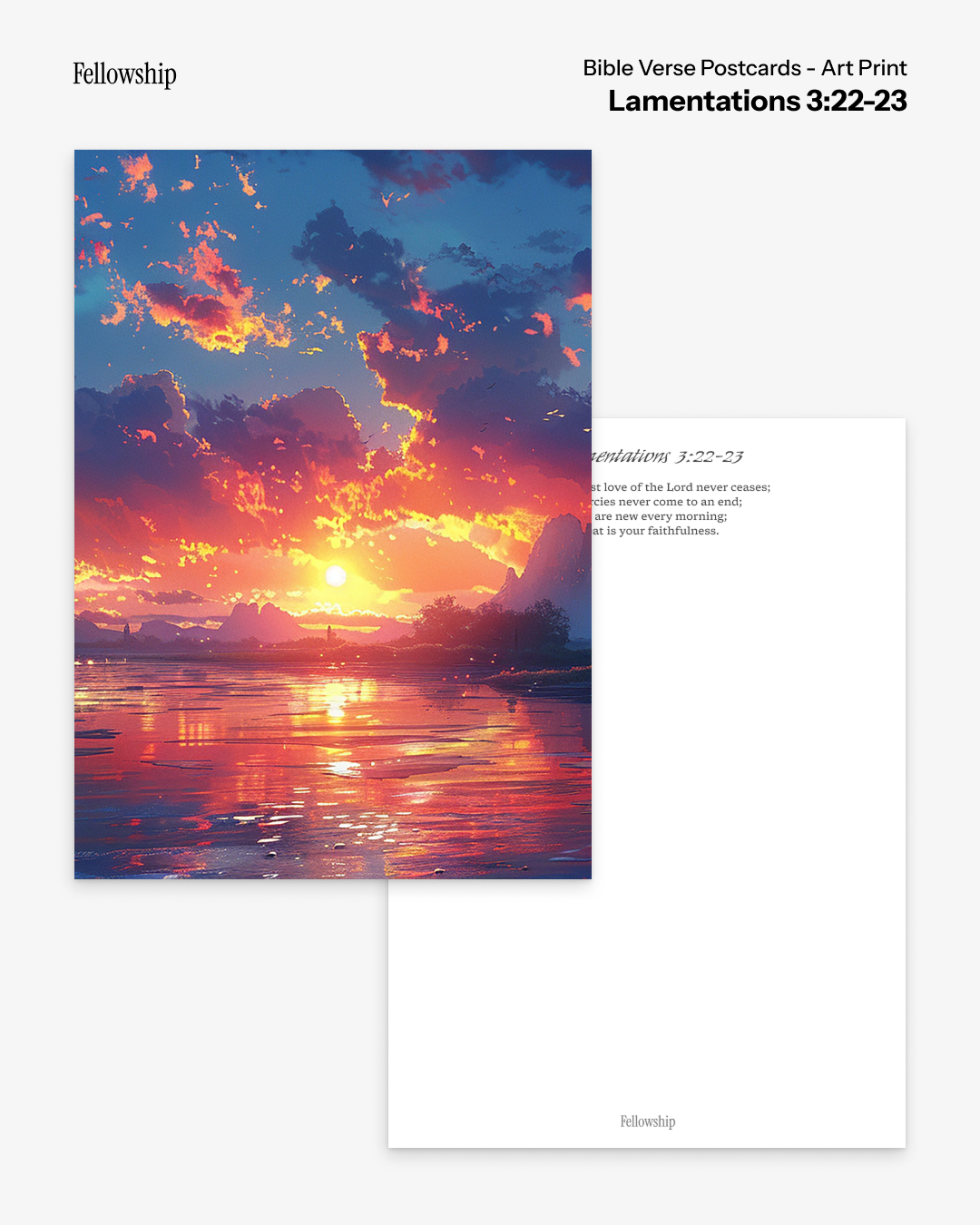Bible Verse Postcards - Art Print