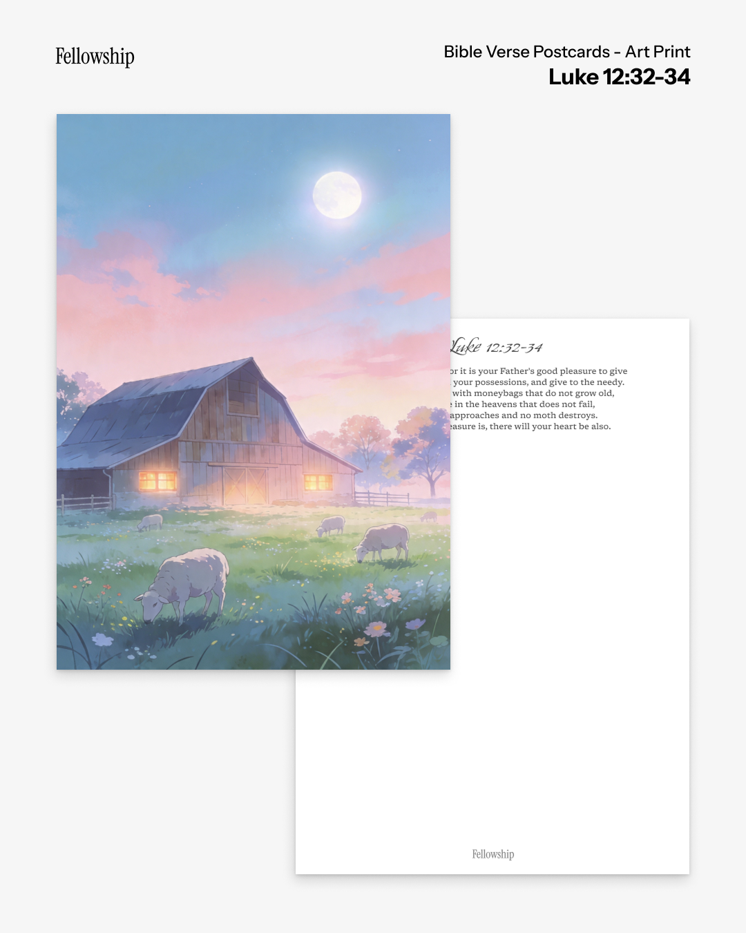 Bible Verse Postcards - Art Print
