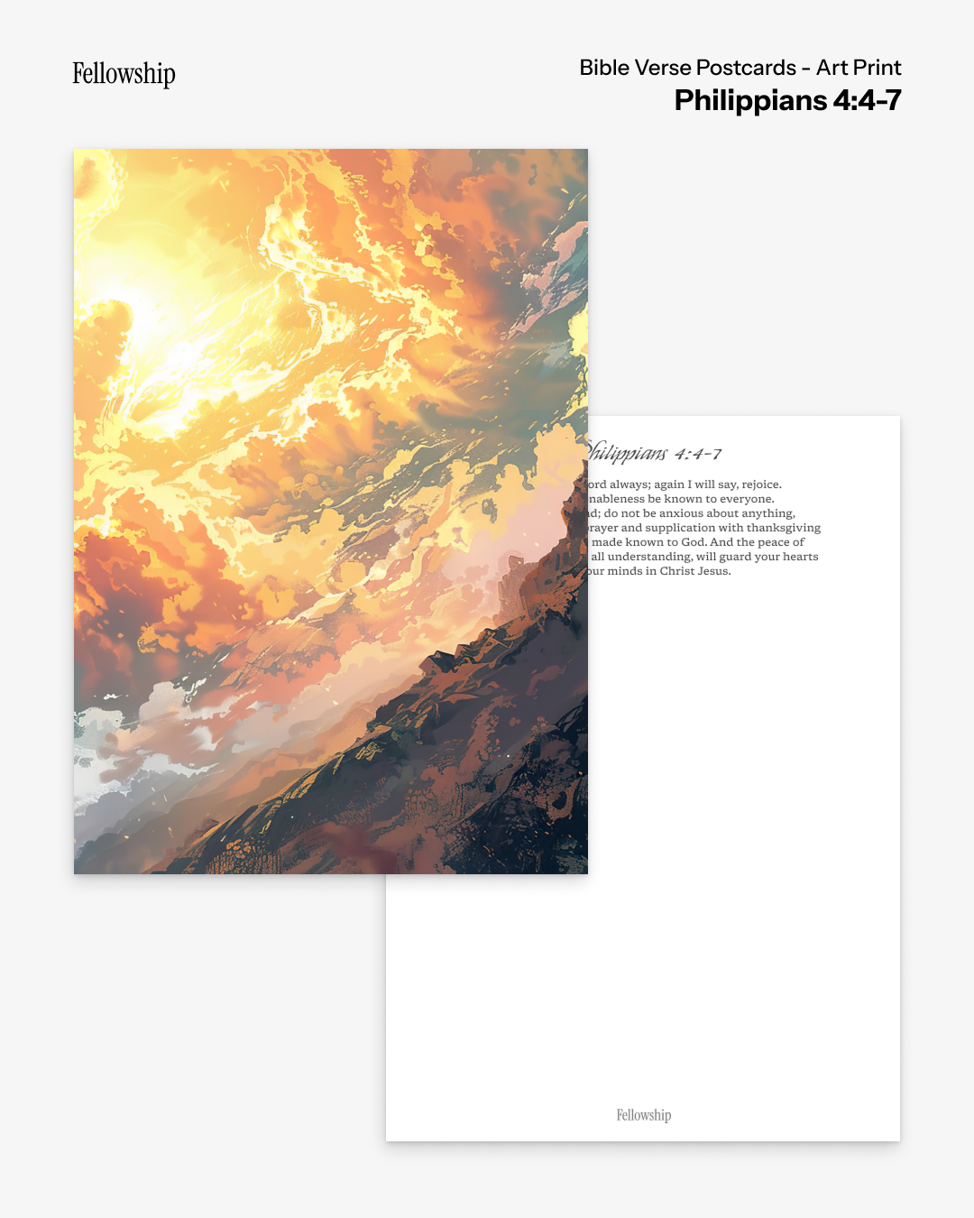 Bible Verse Postcards - Art Print