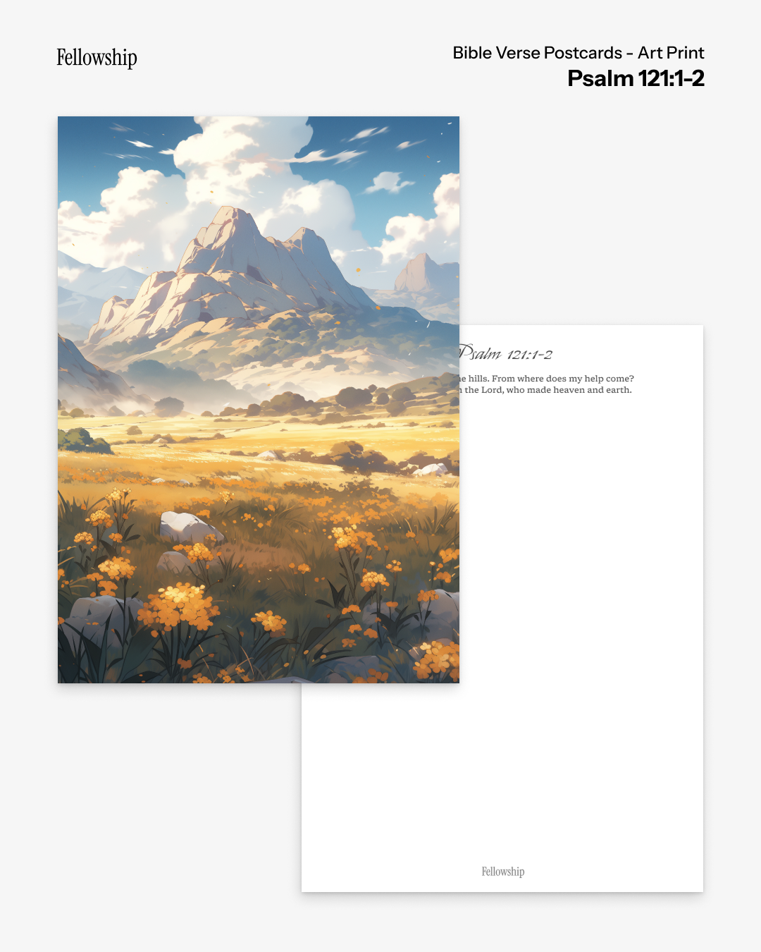 Bible Verse Postcards - Art Print