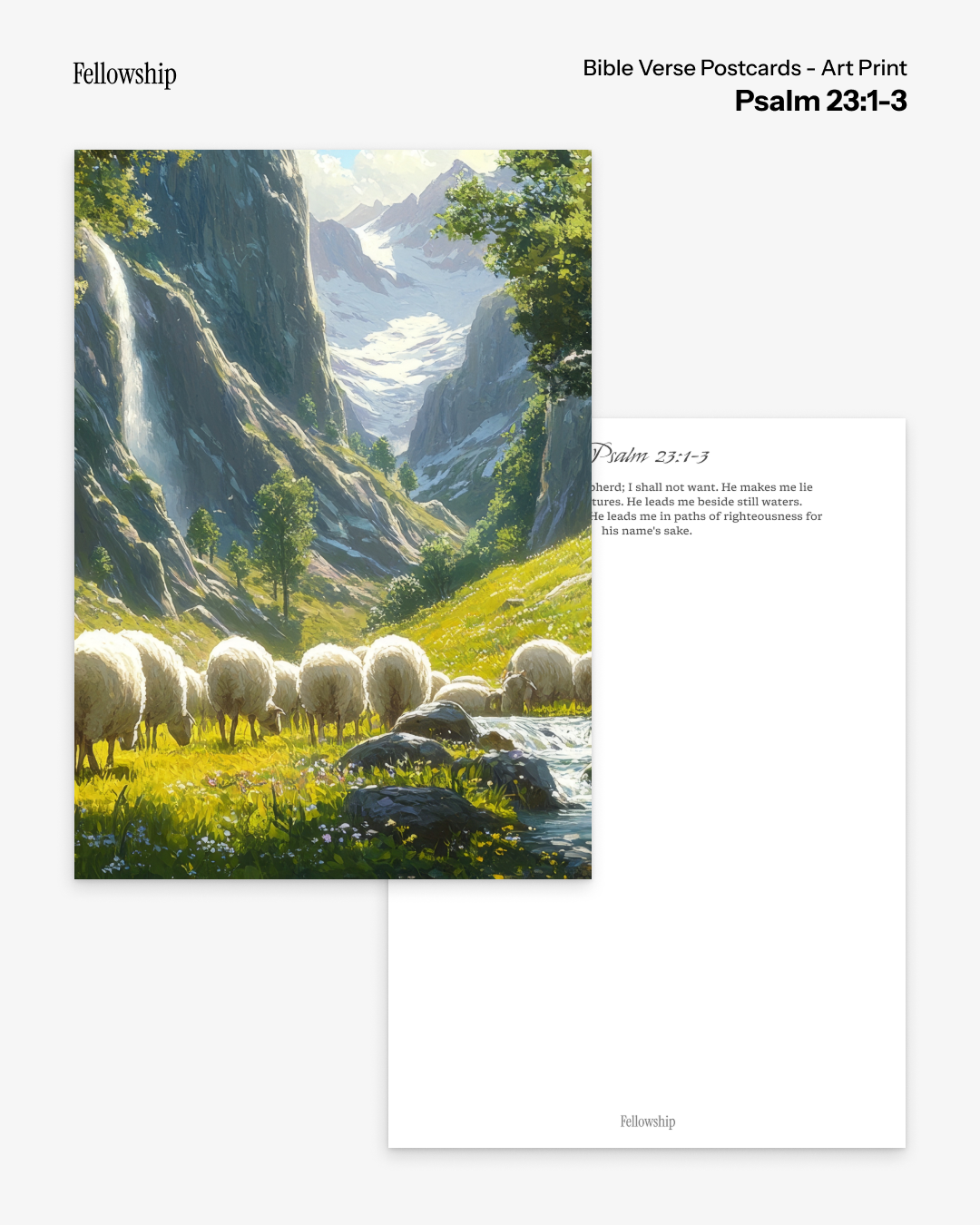 Bible Verse Postcards - Art Print