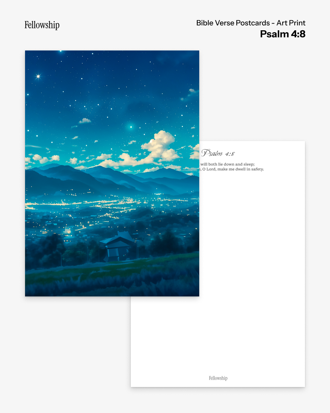 Bible Verse Postcards - Art Print