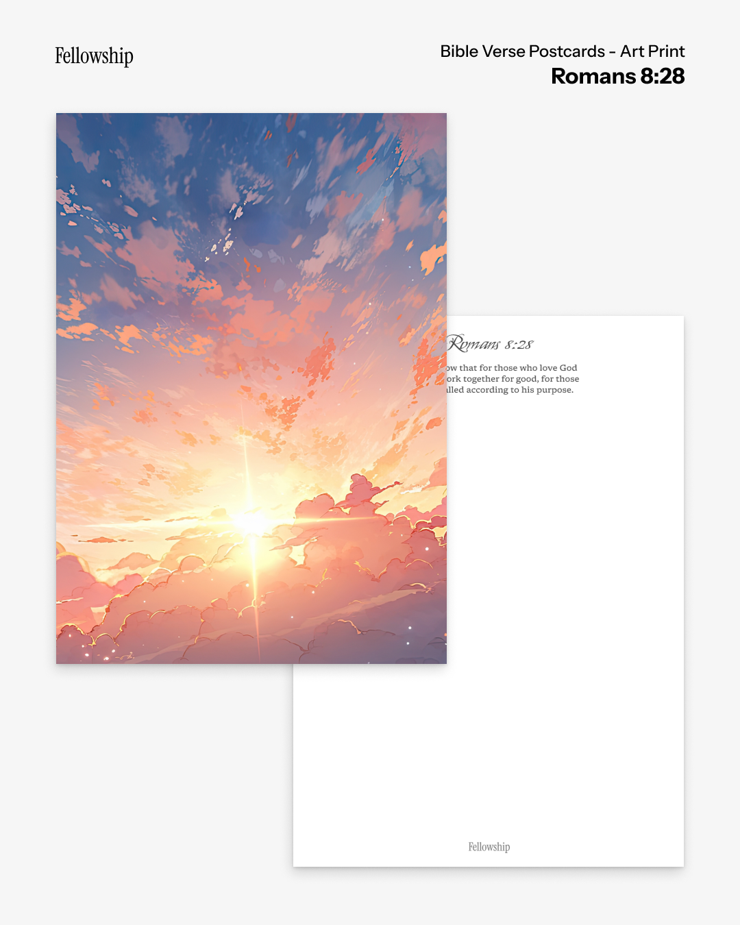 Bible Verse Postcards - Art Print