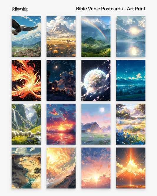Bible Verse Postcards - Art Print