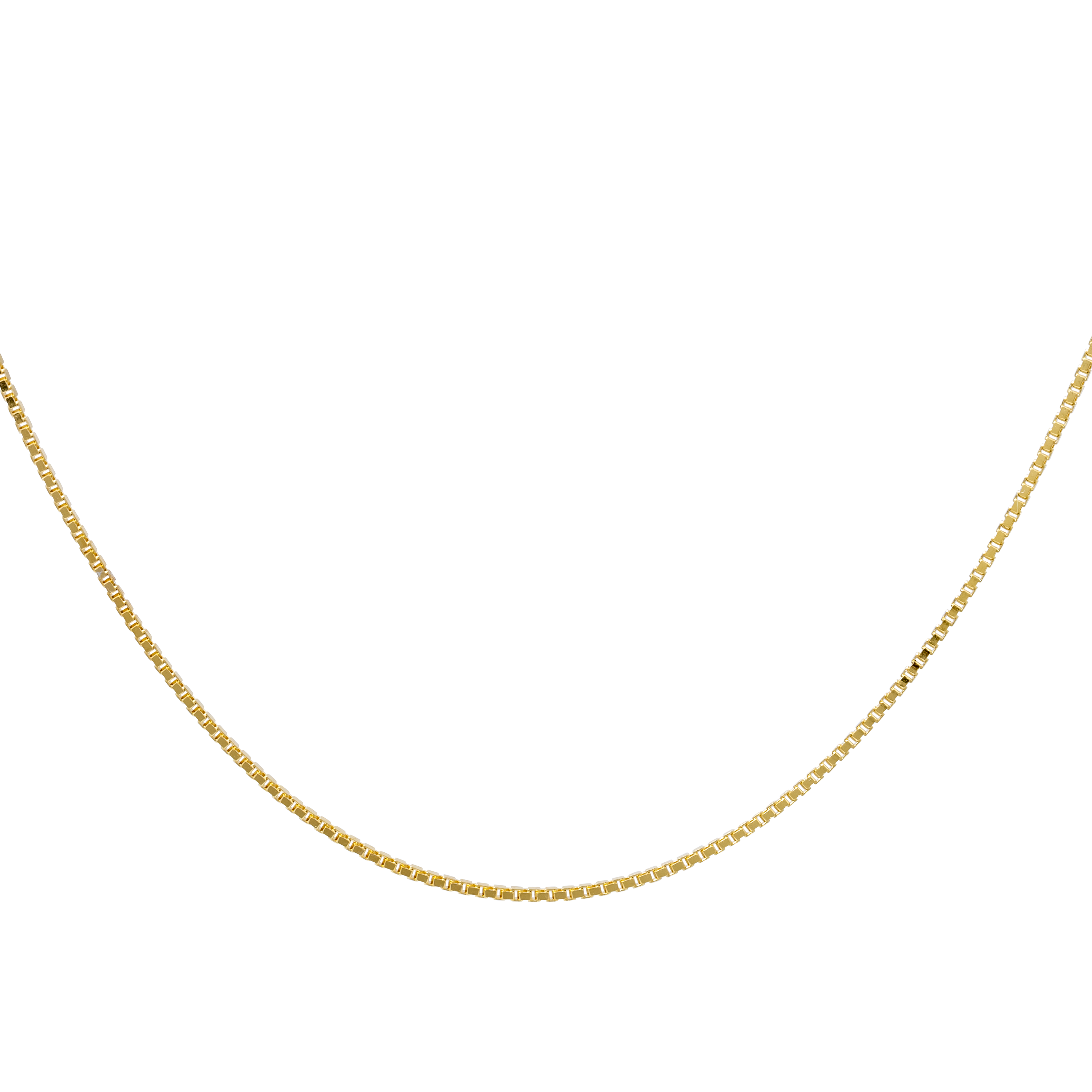 Box Chain Necklace - Gold
