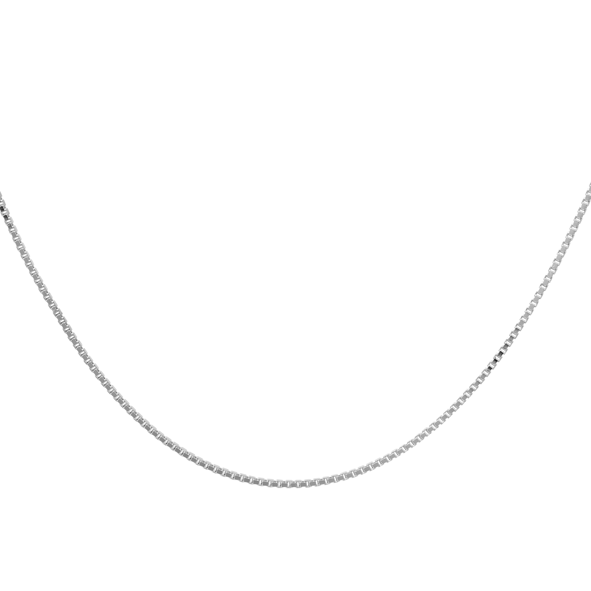 Box Chain Necklace - Silver