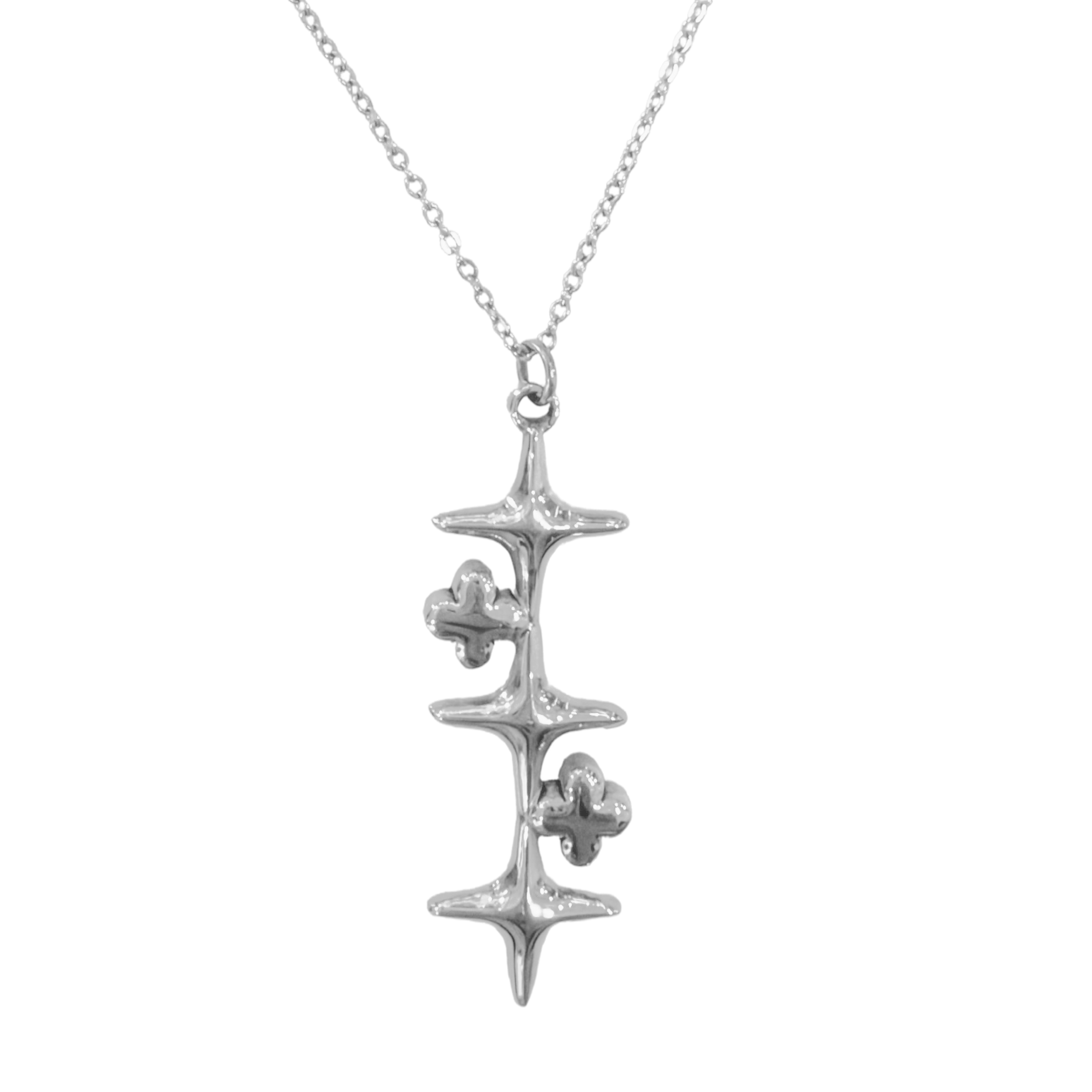 Light & Clouds Necklace - Silver