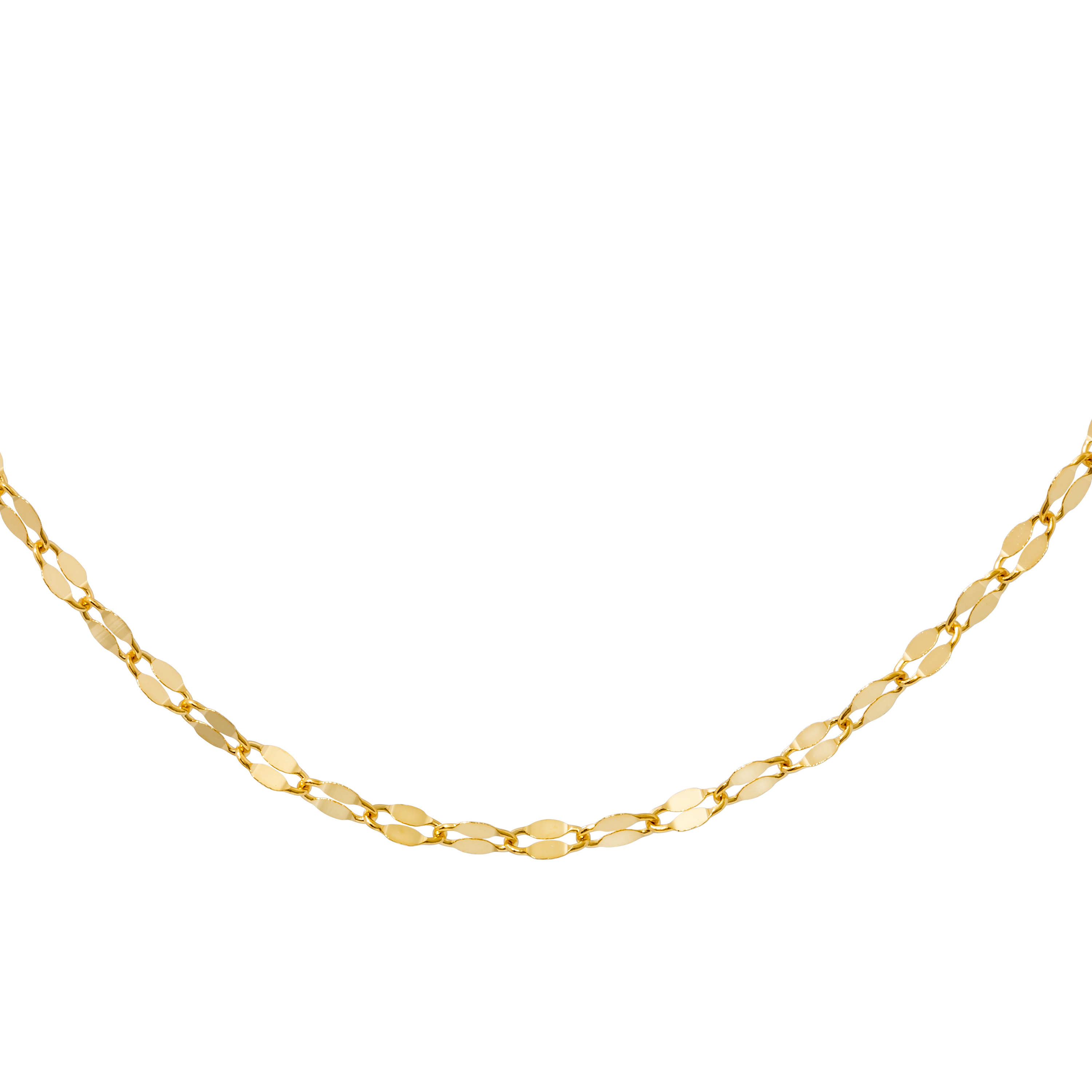 Lip Chain Necklace - Gold