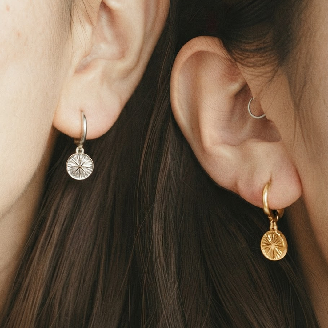 North Star Earrings - Silver