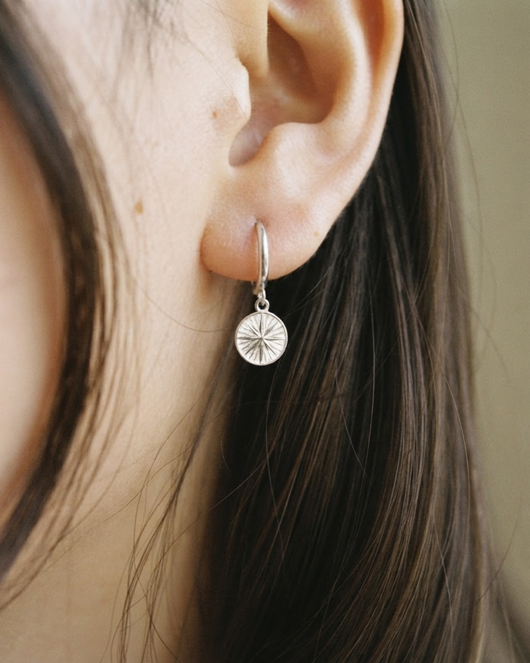 North Star Earrings - Silver