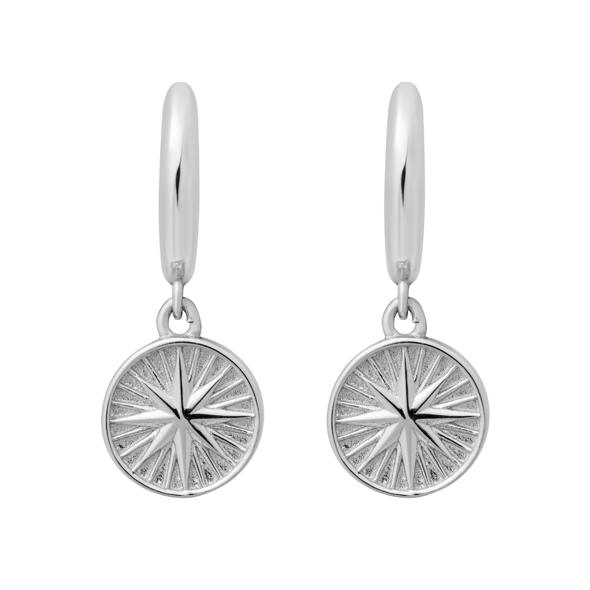 North Star Earrings - Silver