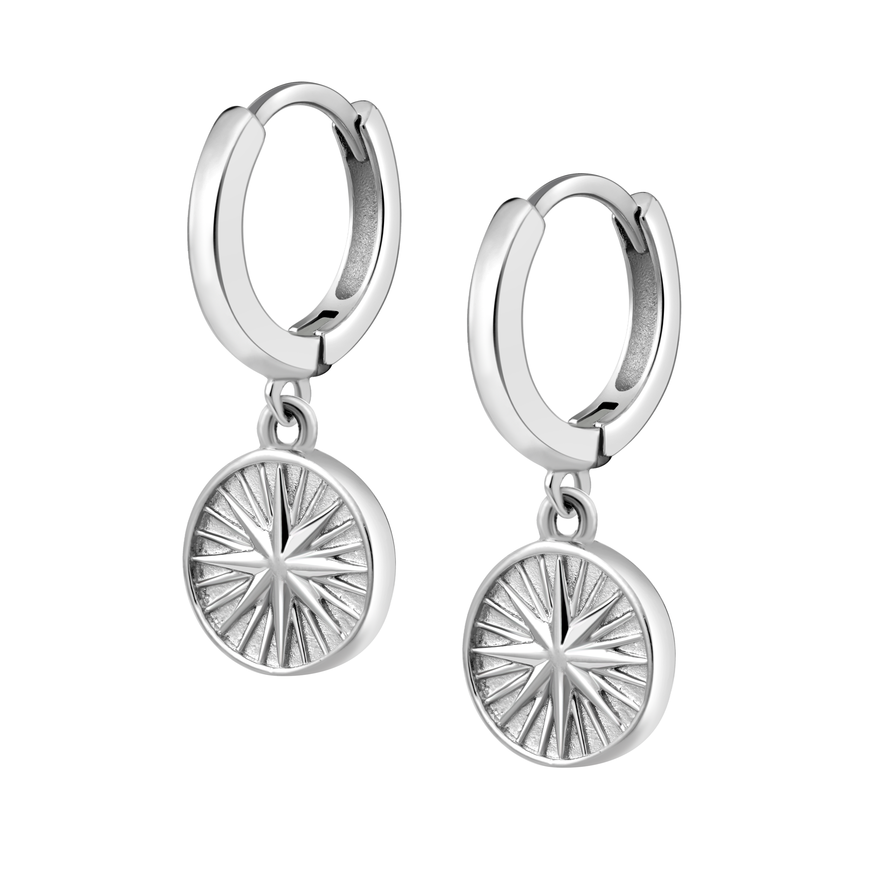 North Star Earrings - Silver