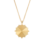 Sun & Shield Necklace - Gold