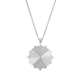 Sun & Shield Necklace - Silver